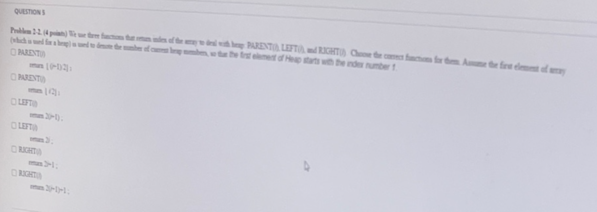 Solved assume you use a heap abstract data type for the chegg