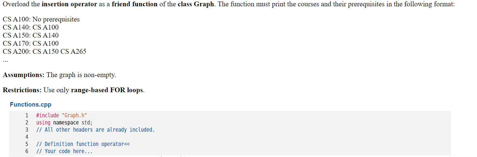 Solved Instructions The class Graph creates a graph that | Chegg.com