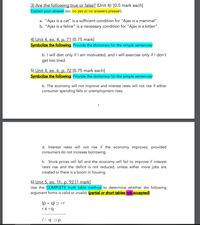 Credeu Ol mee is d UUUIT IN TUUSUHy. 6) Unit 5. ex. | Chegg.com