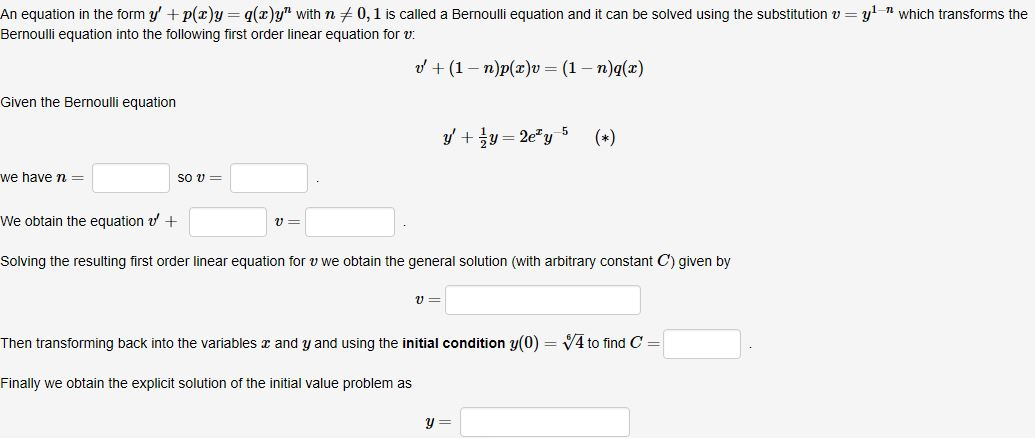 Solved An Equation In The Chegg Com