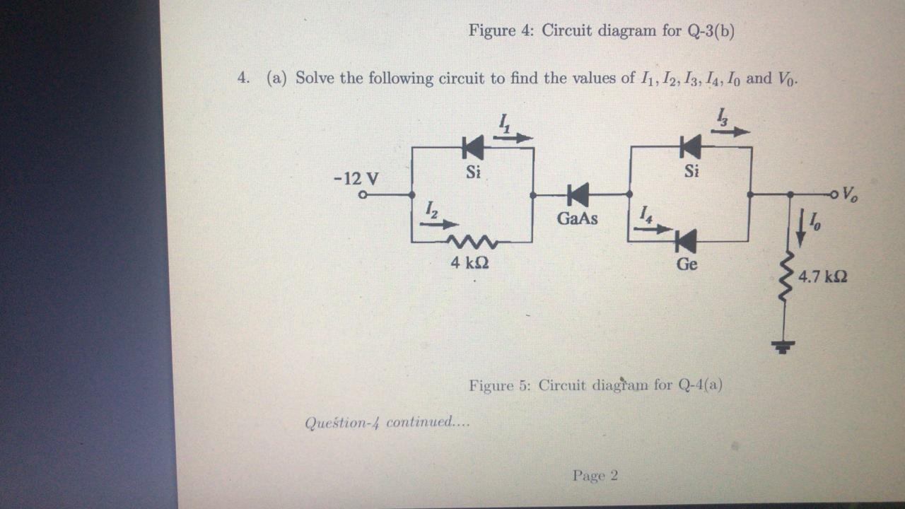 Solved Figure 4: Circuit Diagram For Q-3(b) 4. (a) Solve The | Chegg.com