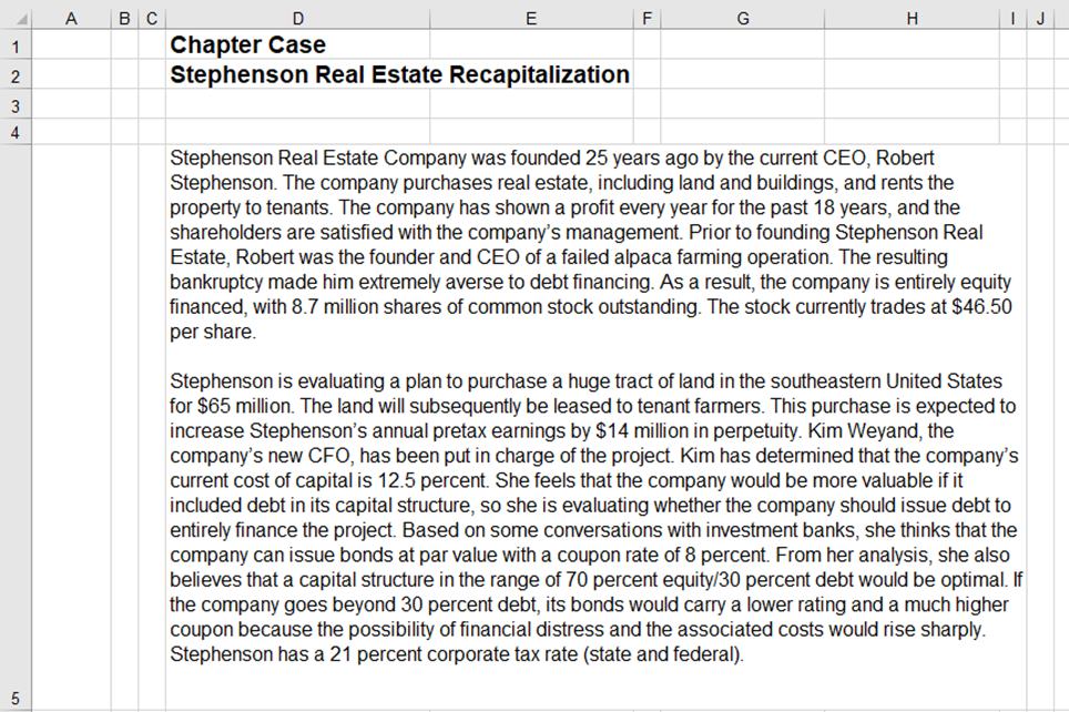Chapter CaseStephenson Real Estate