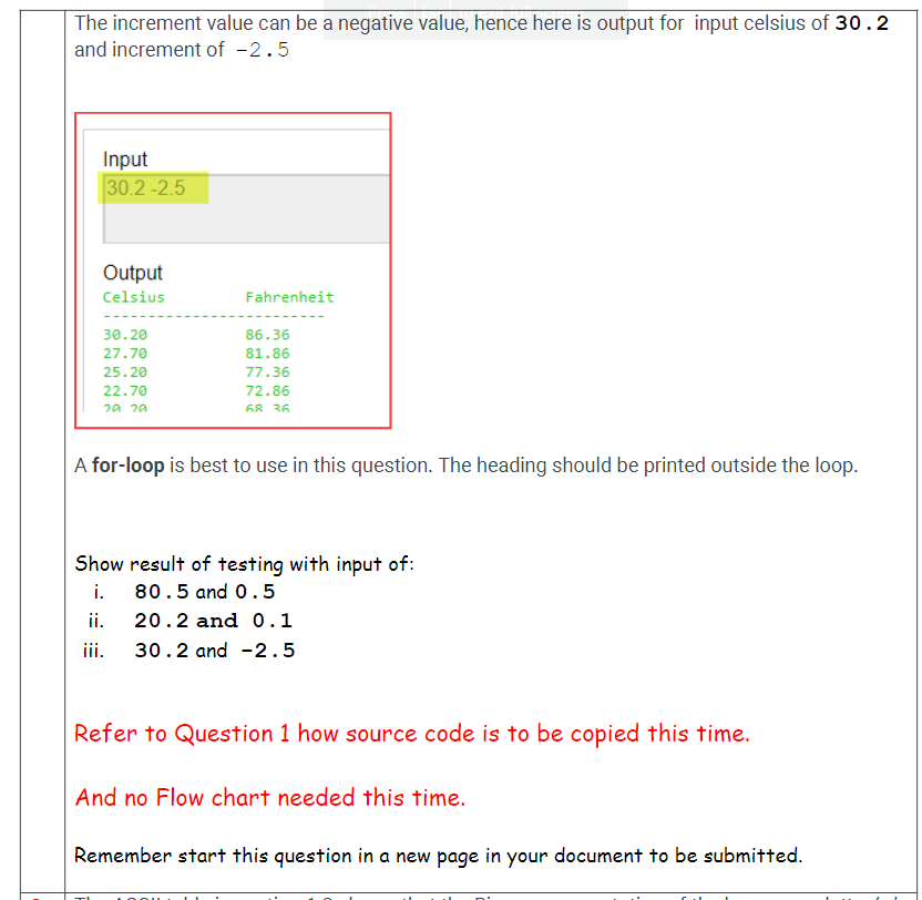 Converting Between Fahrenheit and Celsius with No Negative Values (A)