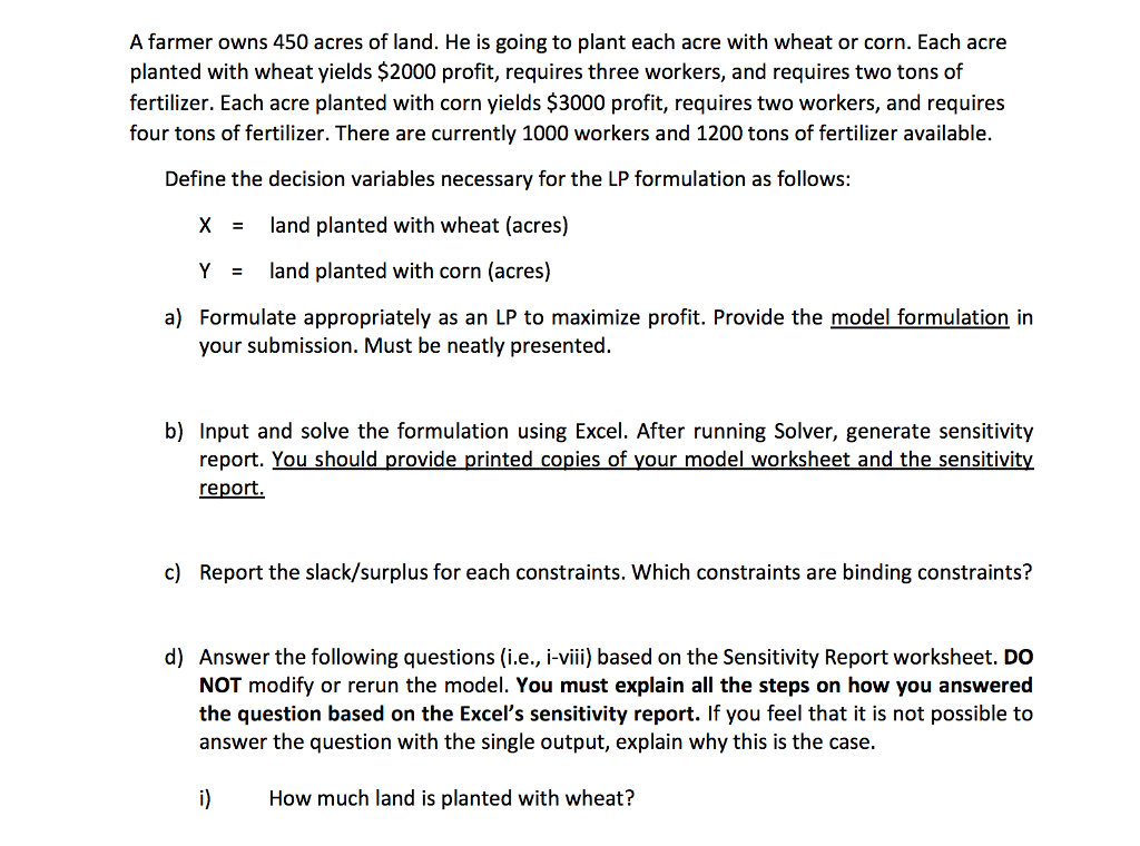 Farmer Owns 450 Acres Land Going Plant Acre Wheat Corn Acre Planted