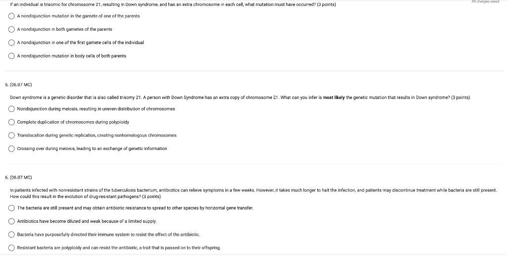 Solved Where would a frameshift mutation cause the most