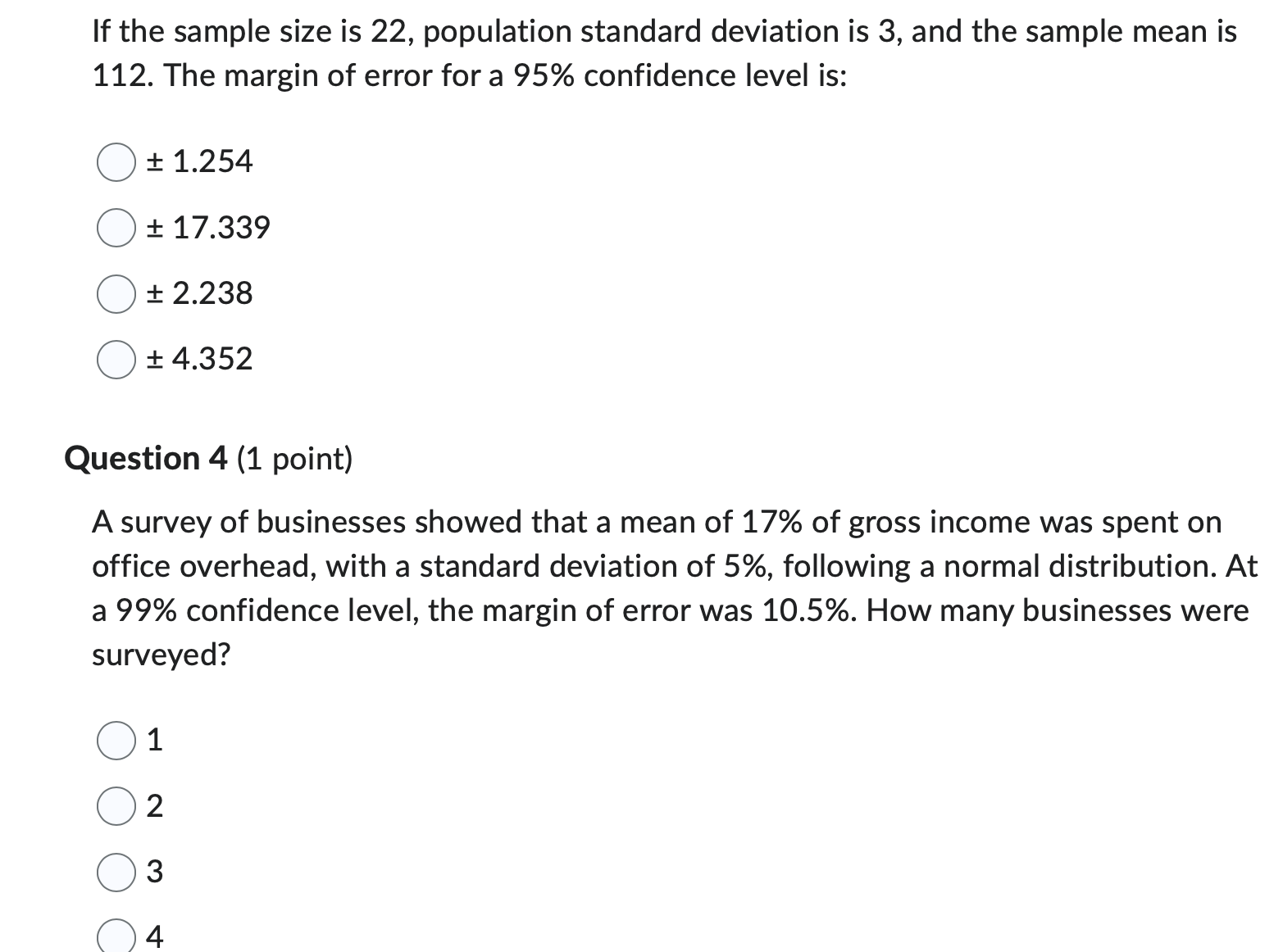 Solved If the sample size is 22 , population standard | Chegg.com