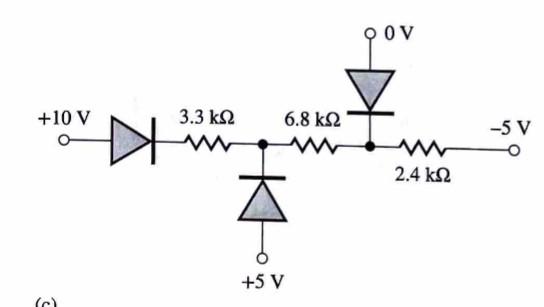 Solved Find the Q-Point for the diodes in the following two | Chegg.com
