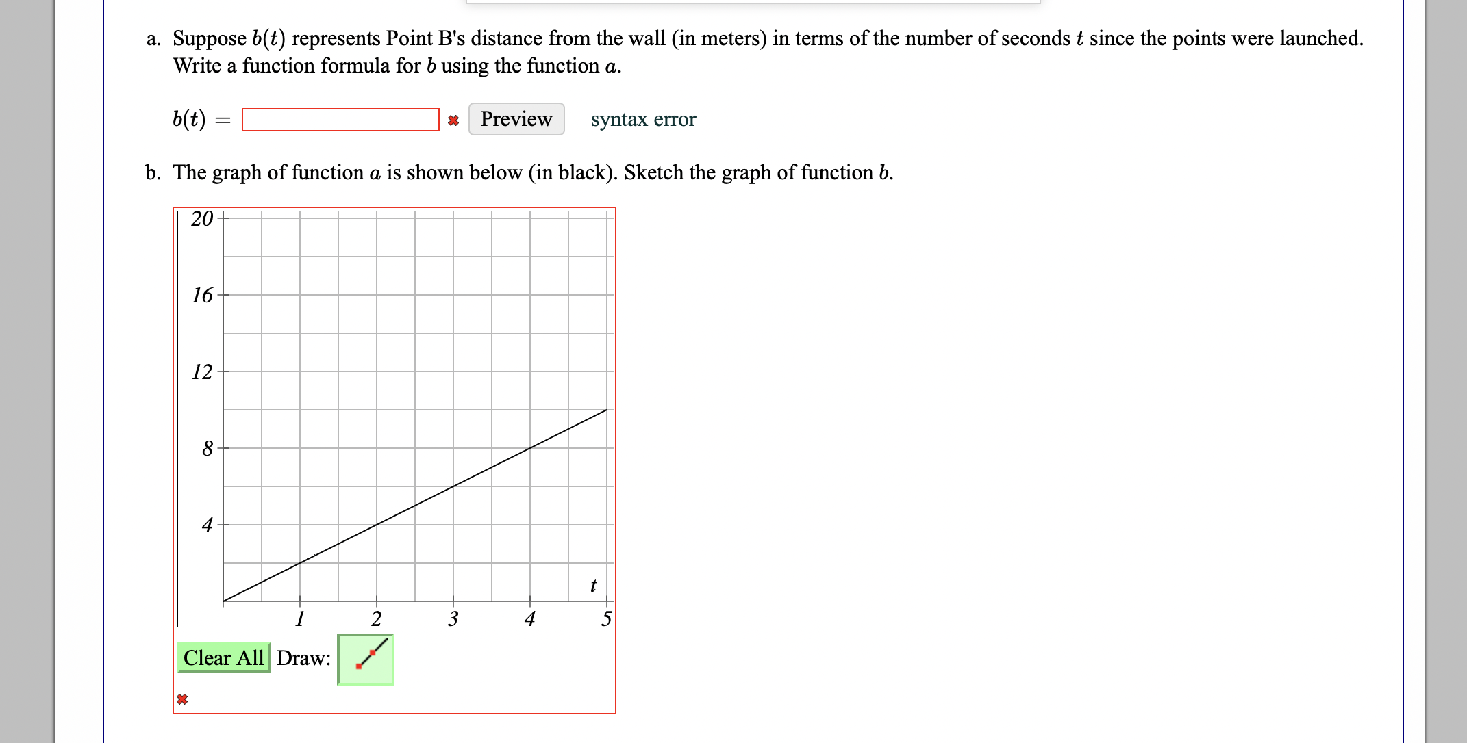 A. Suppose B(t) Represents Point B's Distance From | Chegg.com