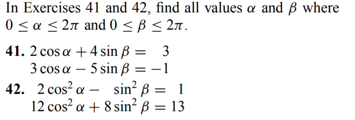 Solved In Exercises 41 And 42, Find All Values A And B Where | Chegg.com