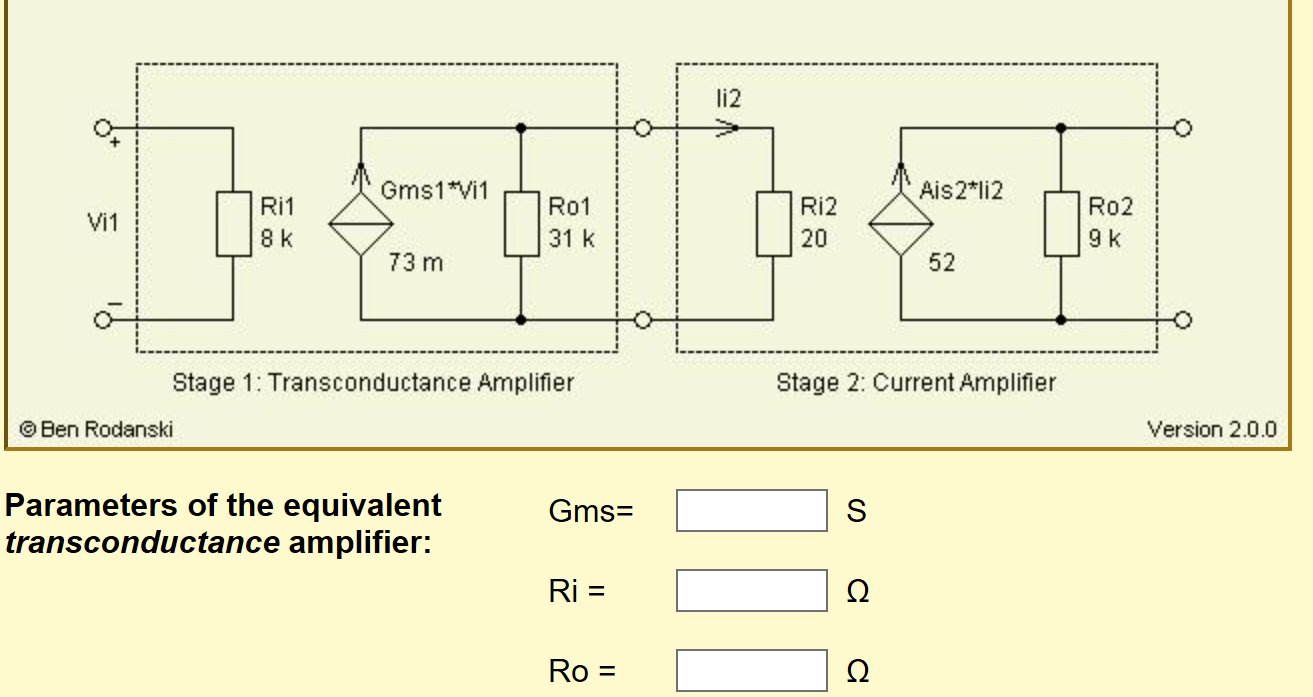 Two amplifiers are cascaded as shown in the diagram | Chegg.com