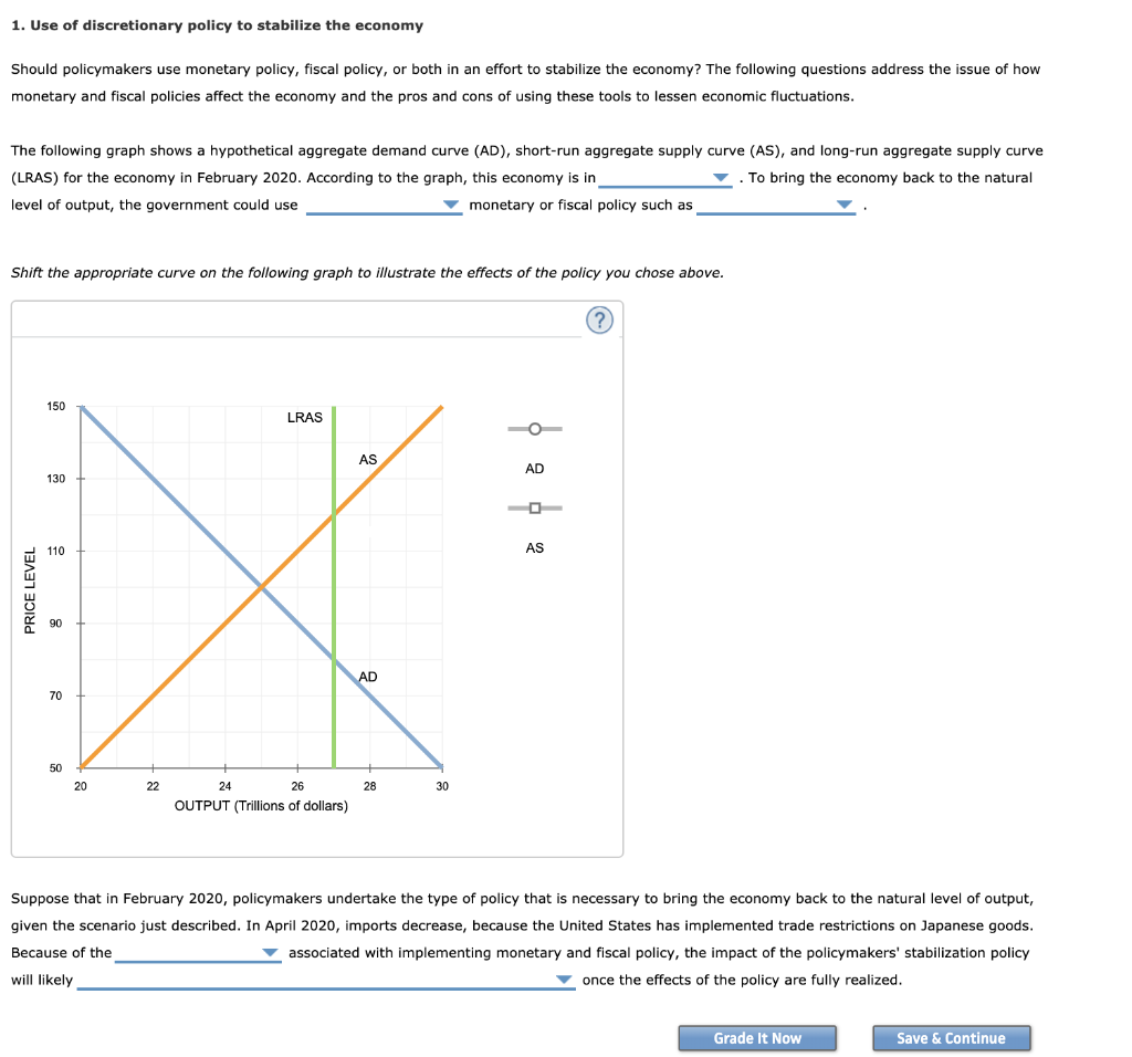 Solved Should Policymakers Use Monetary Policy, Fiscal | Chegg.com