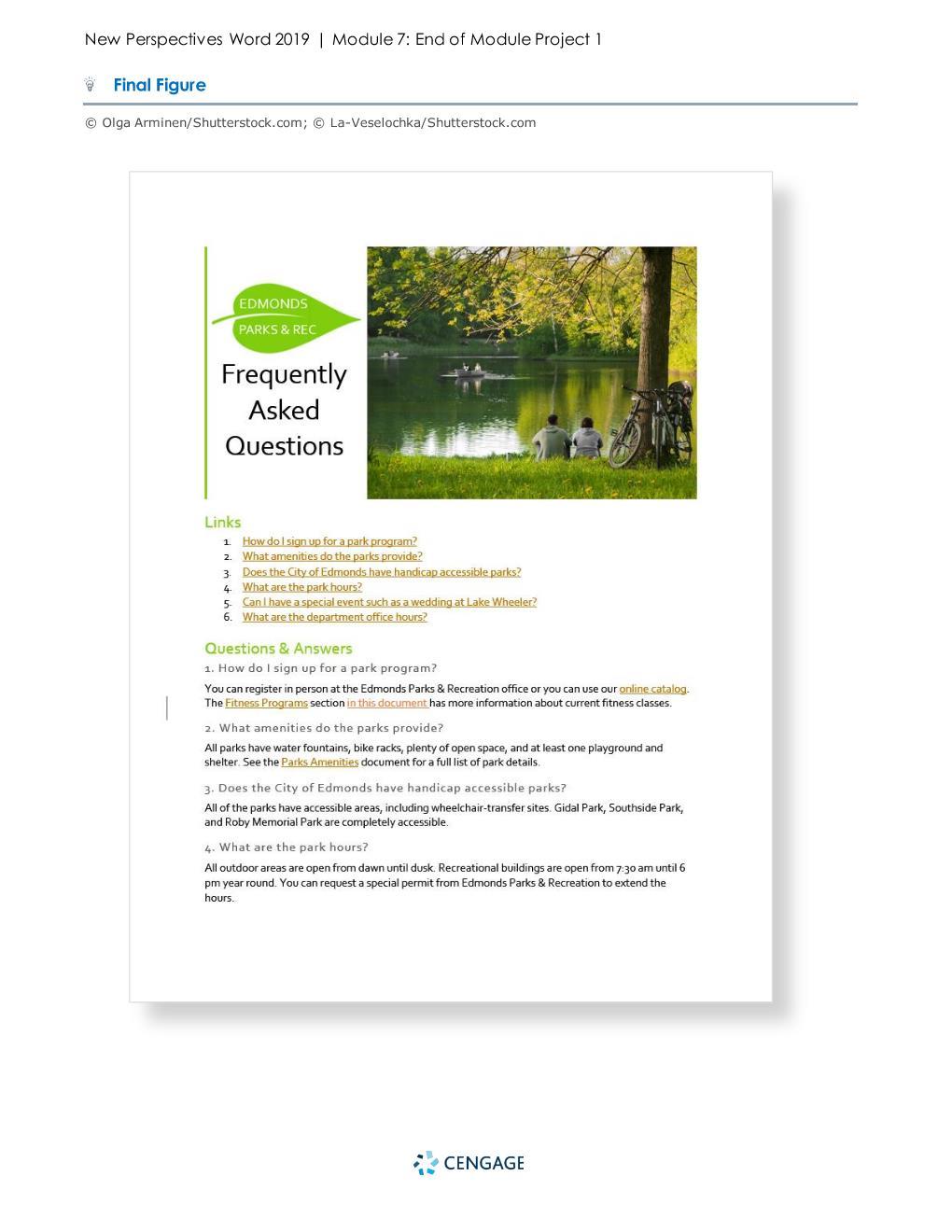 Solved Edmonds Parks \& Recreation Department | Chegg.com