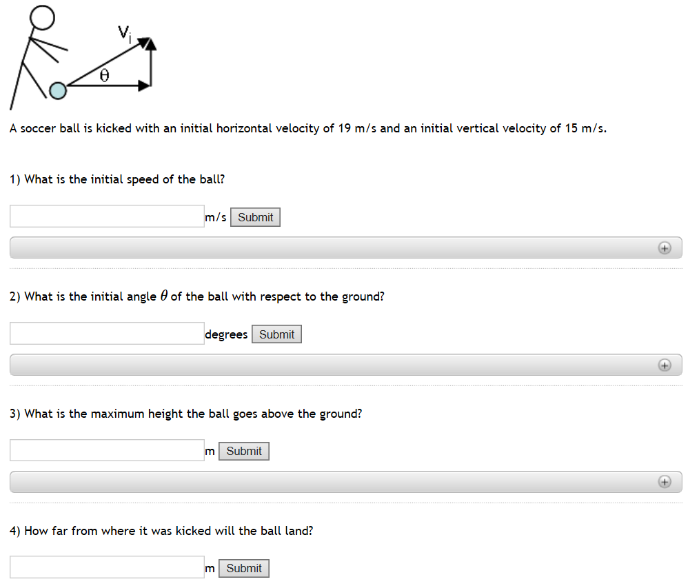 Solved 9 A soccer ball is kicked with an initial horizontal