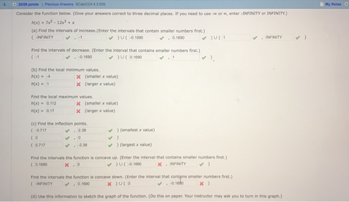 Solved 3 20/28 points Previous Answers SCaloCC4 4 3026. My | Chegg.com
