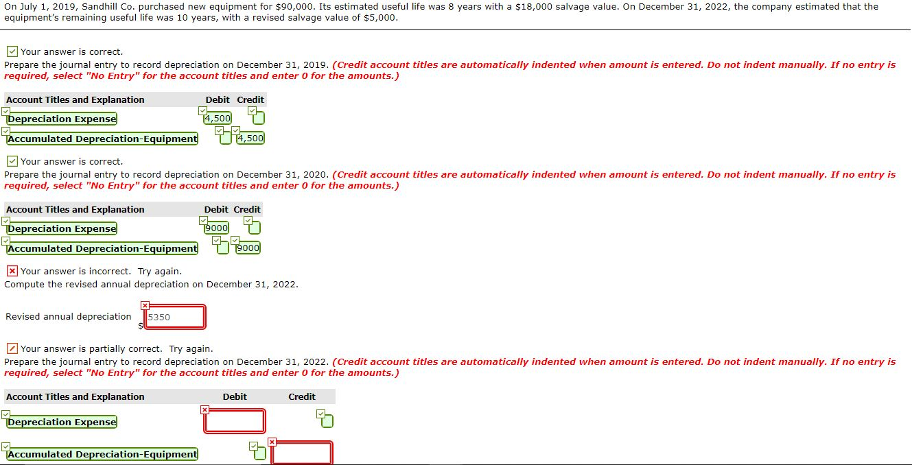 Solved On July 1, 2019, Sandhill Co. purchased new equipment