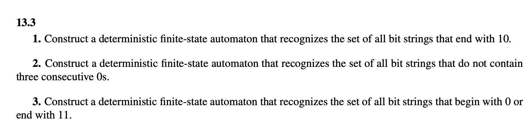 Solved 1. Construct A Deterministic Finite-state Automaton | Chegg.com