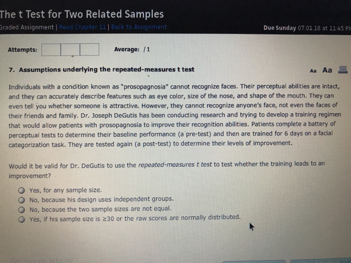 Solved The t Test for Two Related Samples Graded Assignment | Chegg.com