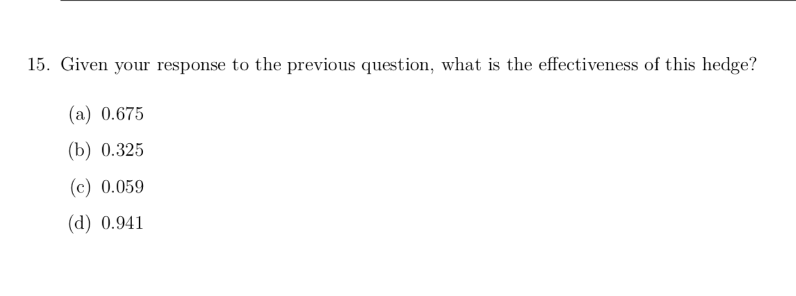 Solved The Following Information Corresponds To Question 14 | Chegg.com