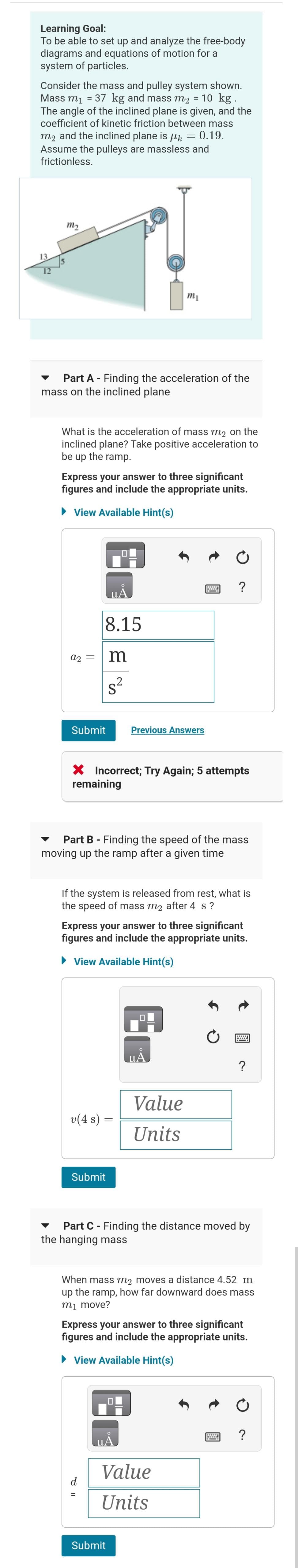 Solved To be able to set up and analyze the free-body | Chegg.com
