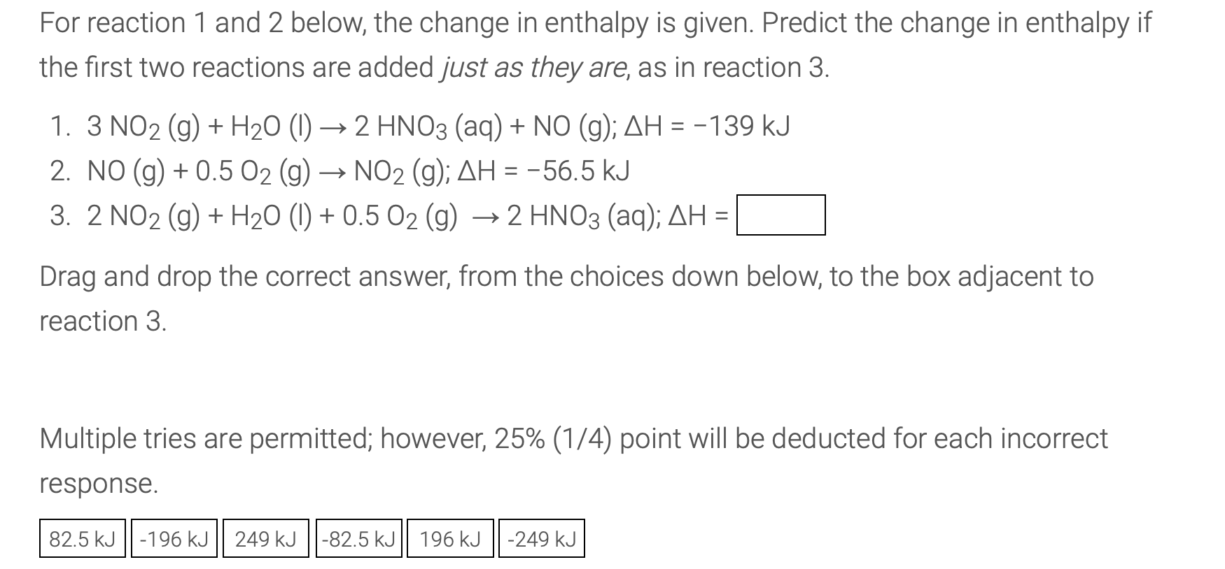 the enthalpy of the reaction h2 1 2o2