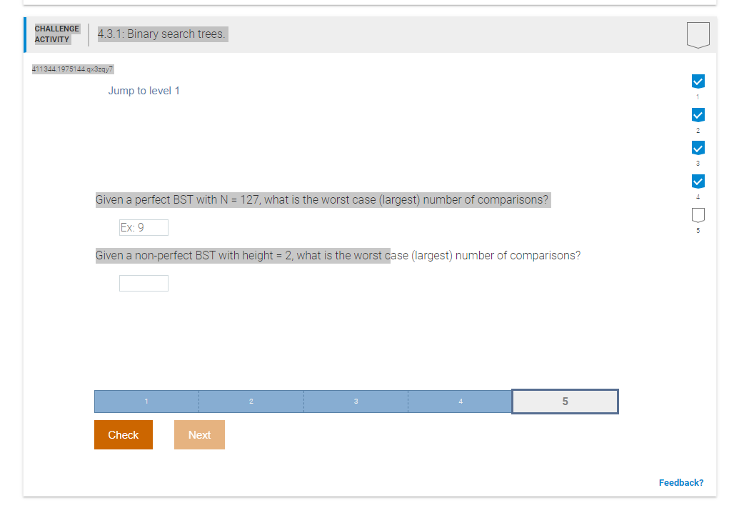 Solved CHALLENGE ACTIVITY 4.3.1: Binary Search Trees. | Chegg.com