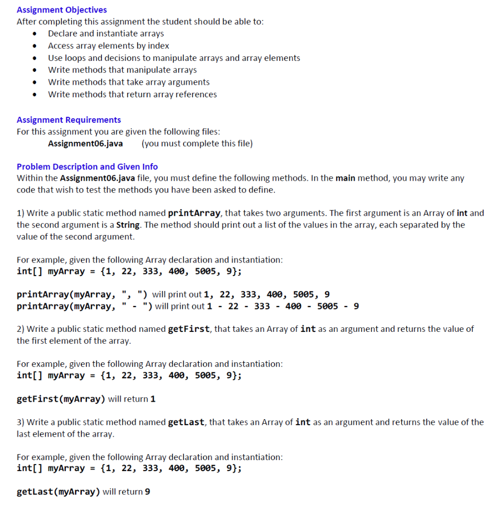 Solved Assignment Objectives After Completing This Assign Chegg Com