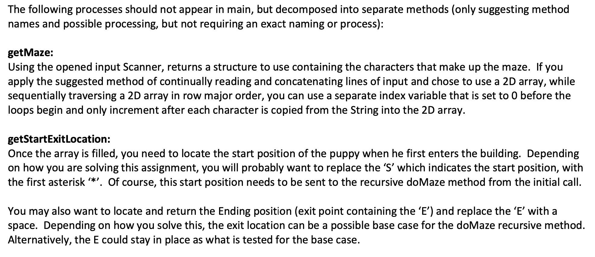 Solved Overall, you will design a recursive method solution | Chegg.com