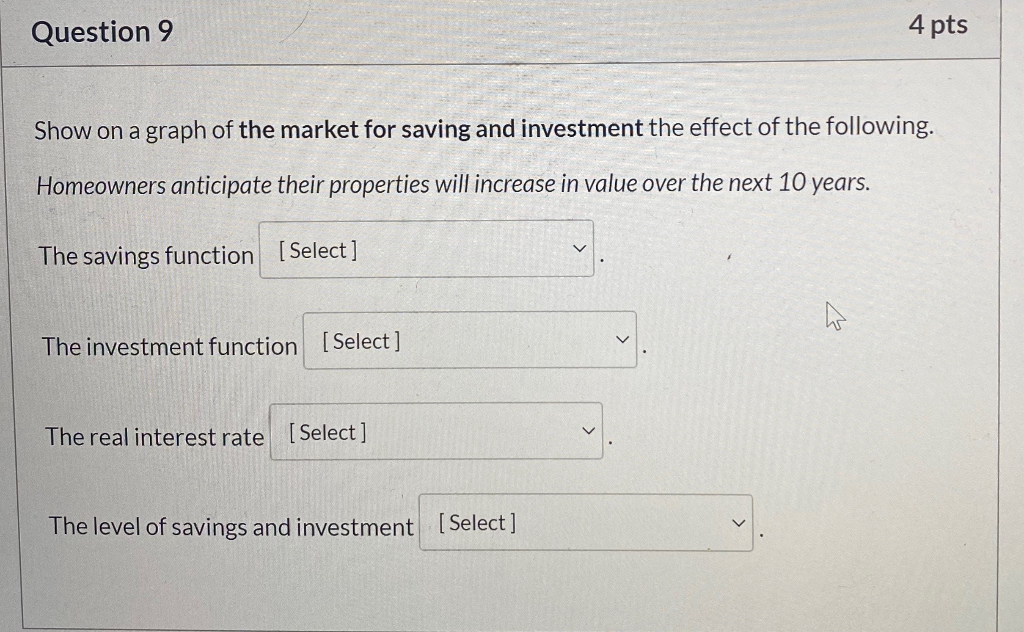 Solved the options for each ones are increase, decrease and | Chegg.com