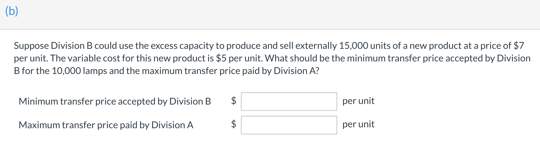 Solved Crede Inc. Has Two Divisions. Division A Makes And | Chegg.com