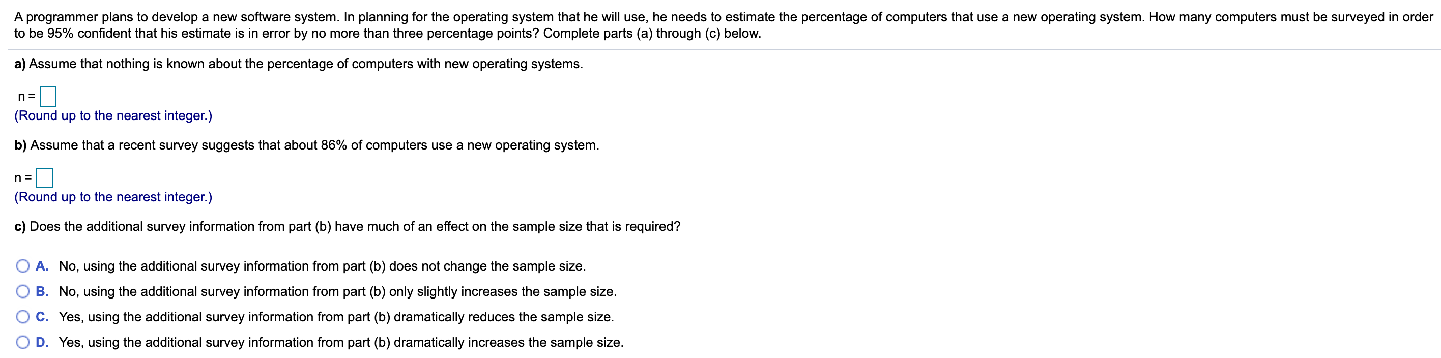 Solved A programmer plans to develop a new software system. | Chegg.com