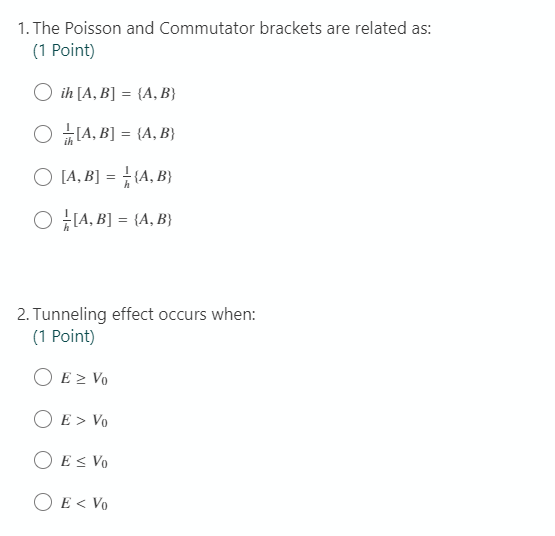 Solved 1. The Poisson And Commutator Brackets Are Related | Chegg.com