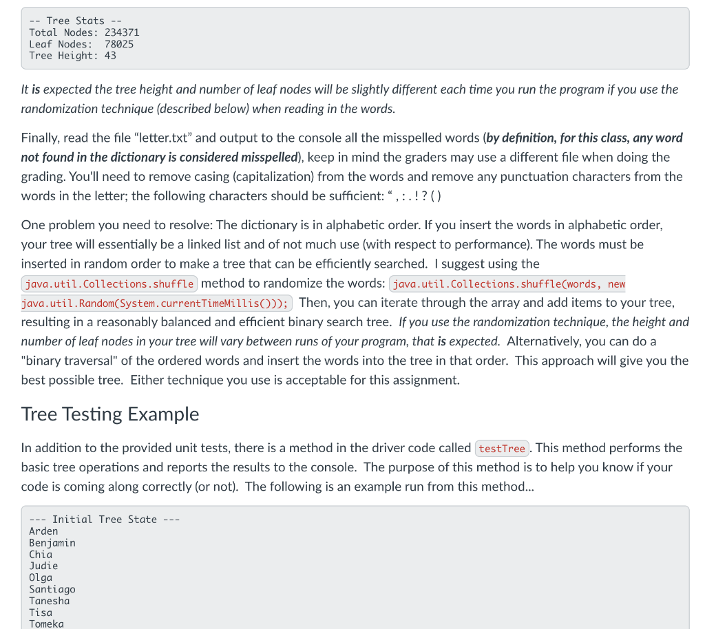 Solved Introduction For this assignment you are developing a | Chegg.com