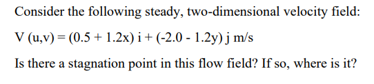 Solved Consider the following steady, two-dimensional | Chegg.com