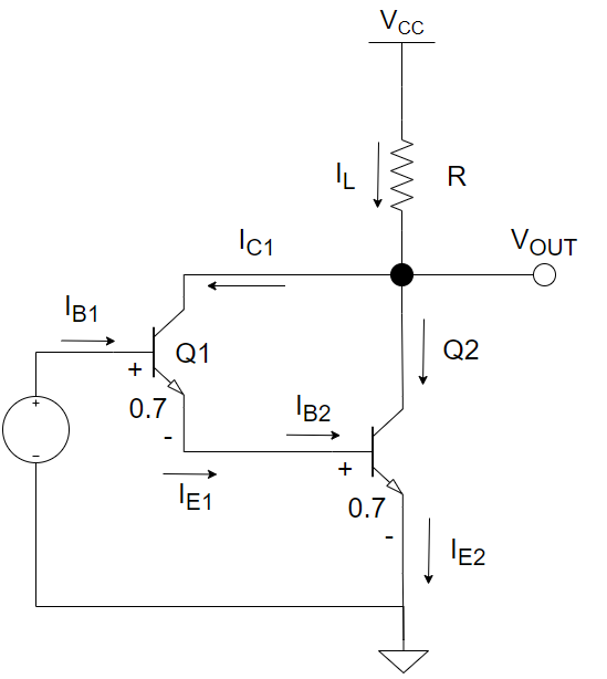 Solved Consider the Darlington pair below Transistors Q1