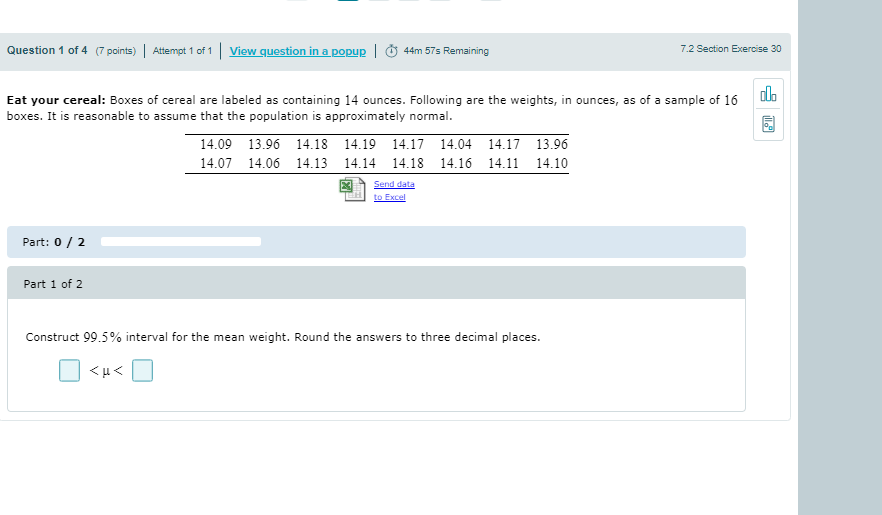 Solved Question 1 of 4 (7 points) | Attempt 1 of 1 | View | Chegg.com