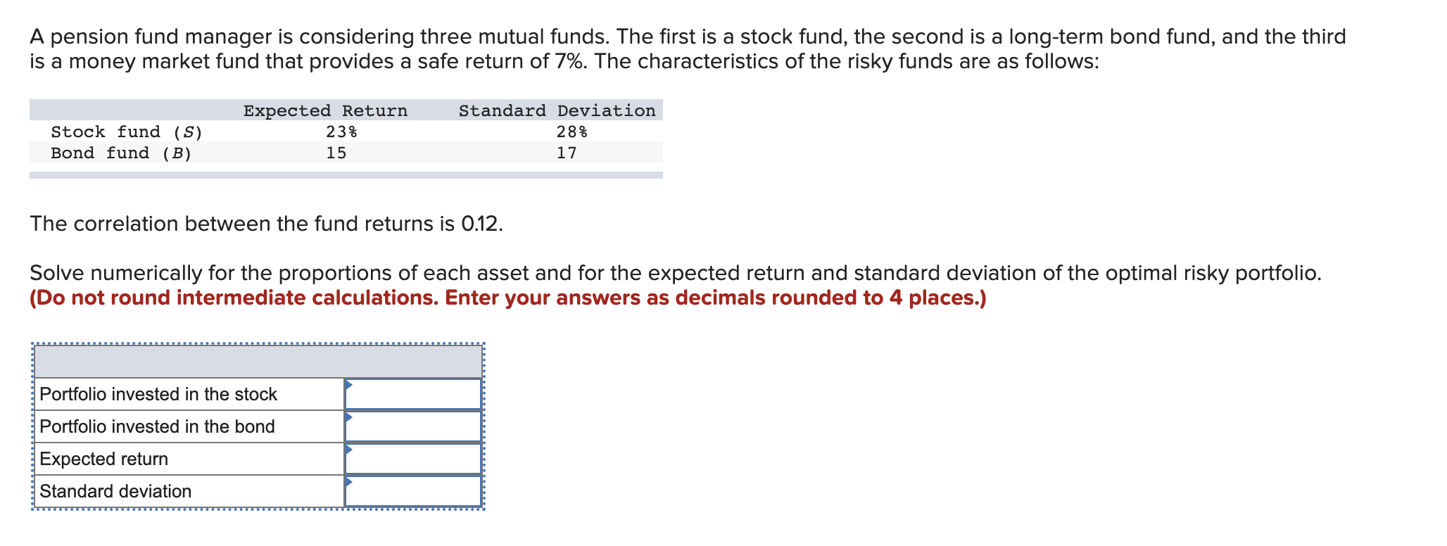 solved-a-pension-fund-manager-is-considering-three-mutual-chegg