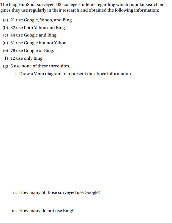 Solved the blog hubspot surveyed 100 college students chegg