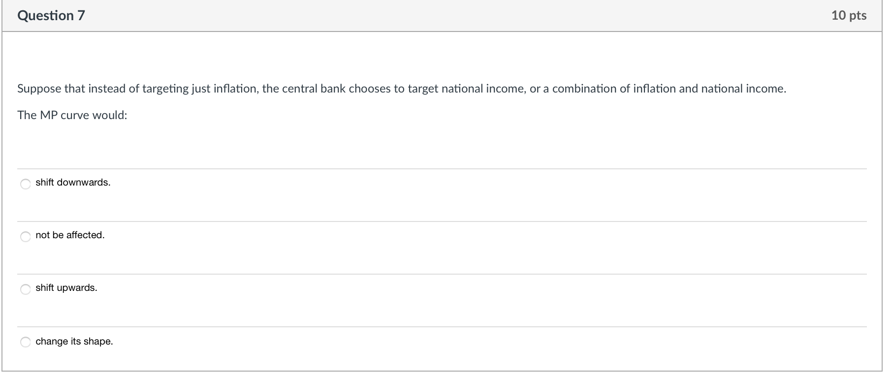 Solved Question 6 10 pts The overall effect of a change in | Chegg.com