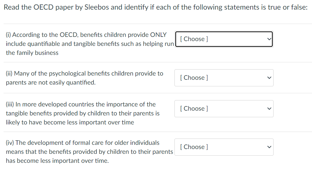 Solved Read the OECD paper by Sleebos and identify if each | Chegg.com