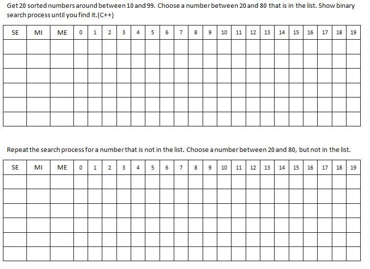 Solved Get 20 sorted numbers around between 10 and 99. | Chegg.com