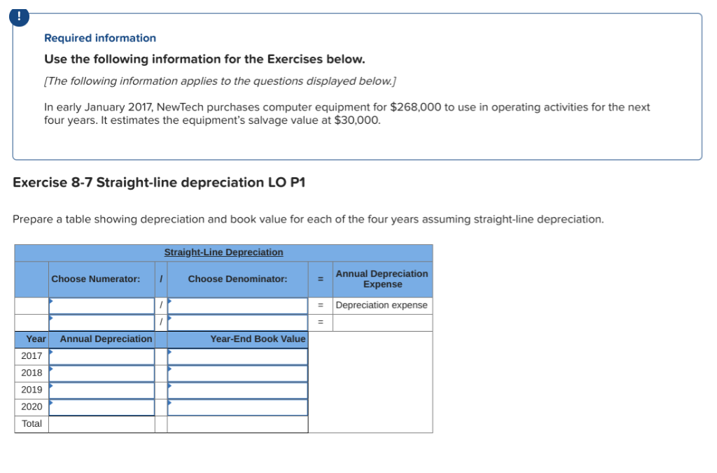 Solved Required information Use the following information