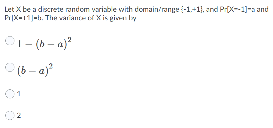 Solved Let X be a discrete random variable with domain/range | Chegg.com