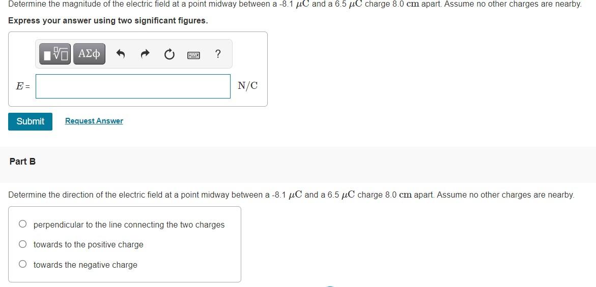 Solved Determine The Magnitude Of The Electric Field At A | Chegg.com