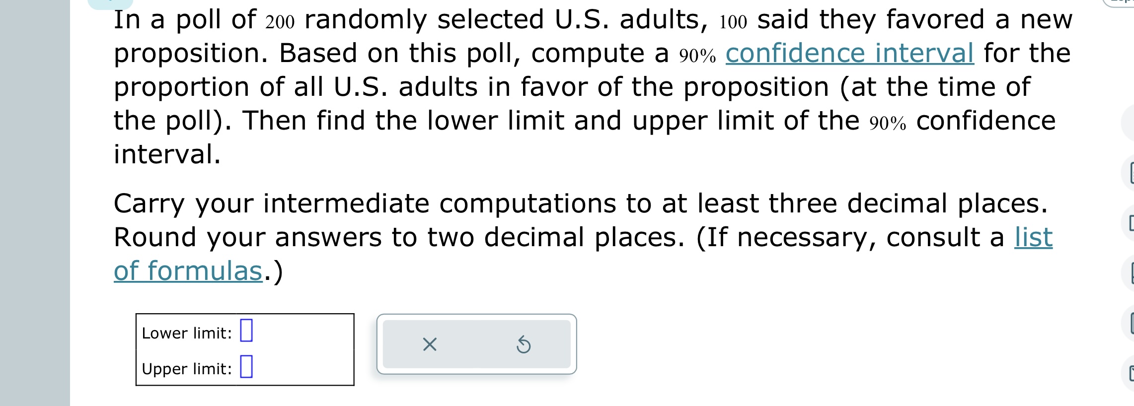 Solved In A Poll Of 200 Randomly Selected U S Adults 100 Chegg Com