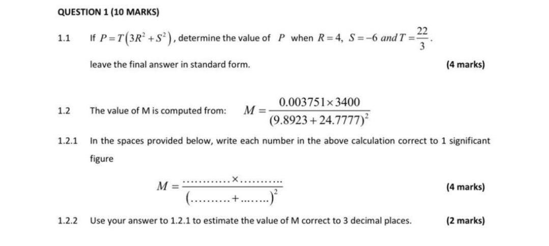 Solved Question 1 10 Marks 22 If Pt3r S Determine