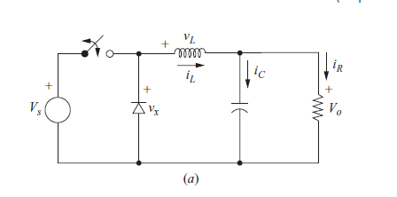 Solved (a)The buck converter of Fig. 6-3a has Vs=30 V,Vo=20 | Chegg.com