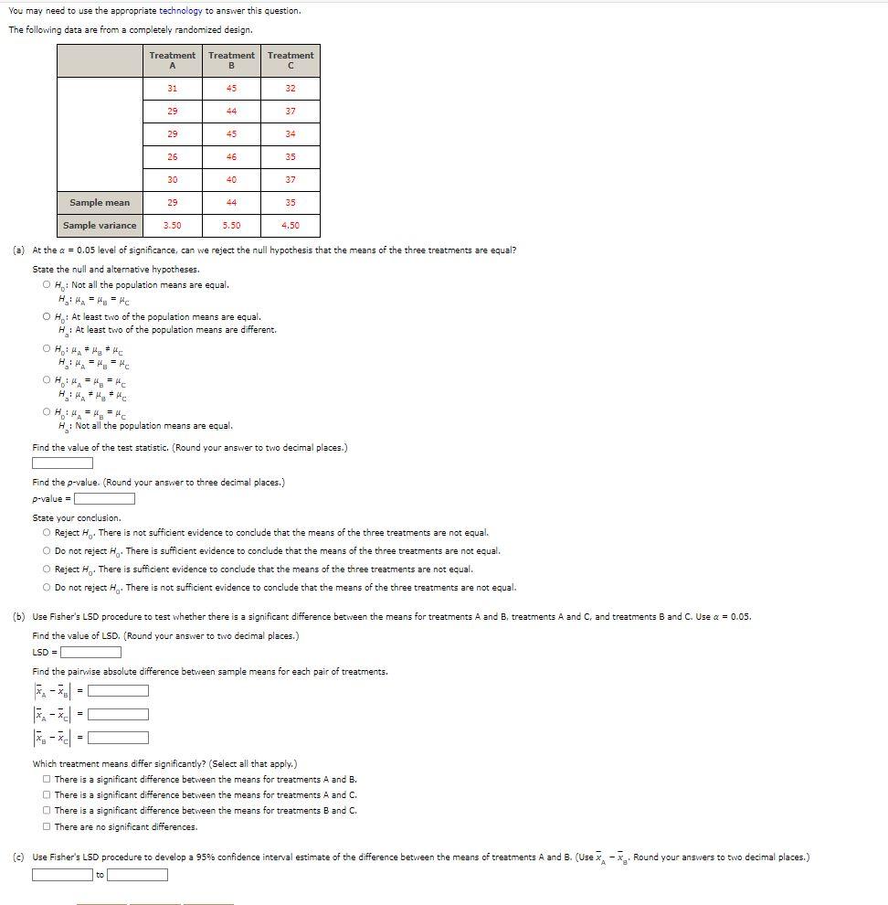 Solved You may need to use the appropriate technology to | Chegg.com