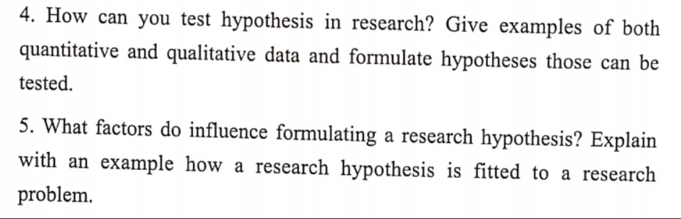 can hypothesis be tested in qualitative research