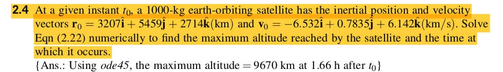 2 4 At A Given Instant To A 1000 Kg Earth Orbiting Chegg Com