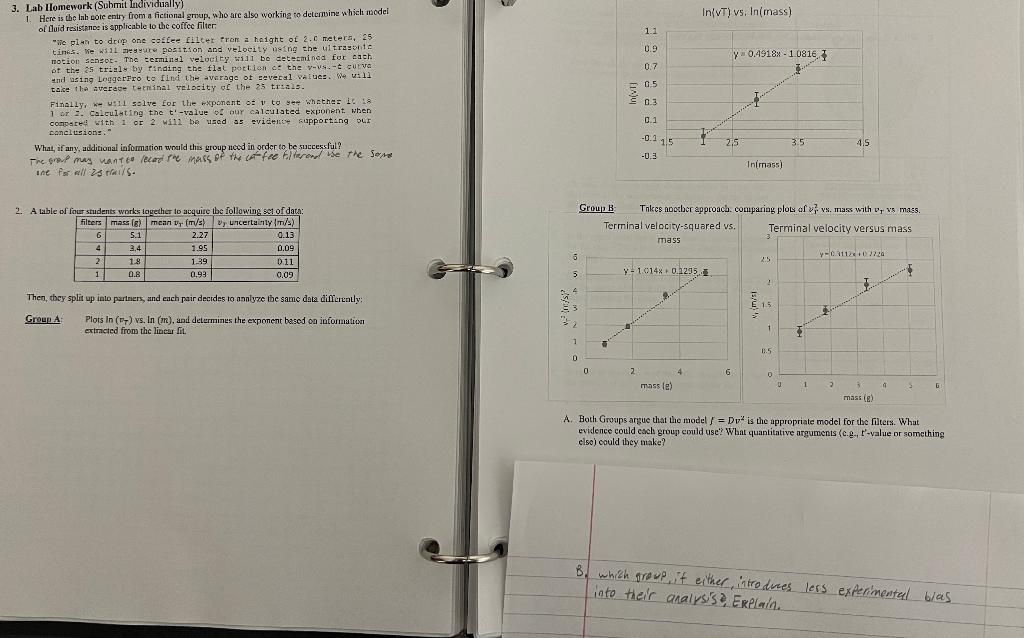 answer 2 A and B. starts on the bottom left page and | Chegg.com